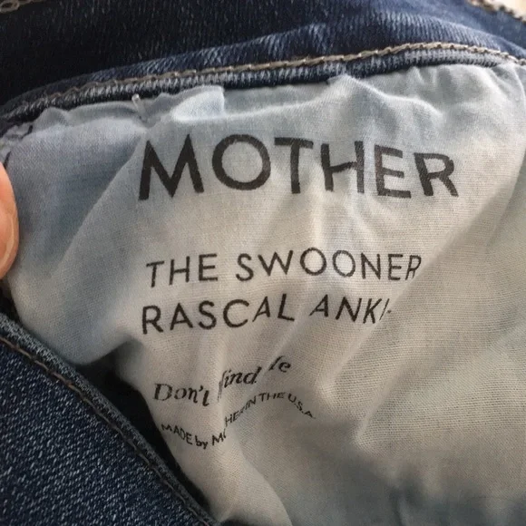 MOTHER HIGH RISE SWOONER RASCAL ANKLE WASH EUC Jeans SIZE 28 - Picture 7 of 13